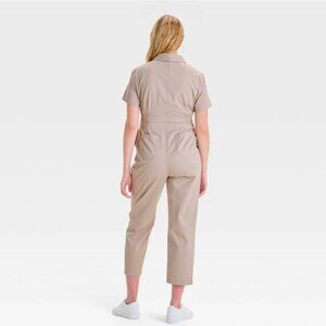SHORT SLEEVE UTILITY MATERNITY JUMPSUIT ISABEL MATERNITY BY INGRID & ISABEL